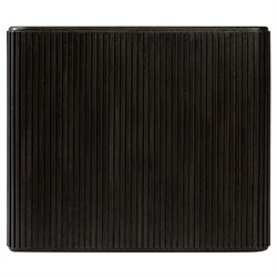 Lana Rustic Lodge Black Oak Wood Rectangular End Table|