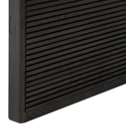 Lana Rustic Lodge Black Oak Wood Rectangular End Table|