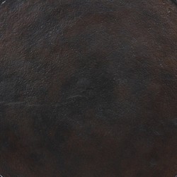 Lupe Industrial Dark Brown Aluminum Matchstick Round Side Table|