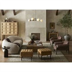 Lincoln Modern Classic Distressed Bronze Round End Table|