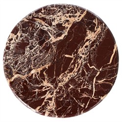 Reeves Modern Classic Garnet Marble Round Drink Table|