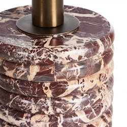 Reeves Modern Classic Garnet Marble Round Drink Table|