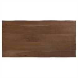 Reid Rustic Lodge Worn Brown Acacia Wood Rectangular Coffee Table|