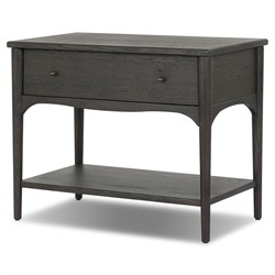 Lizzy Smoked Black Oak Nightstand|