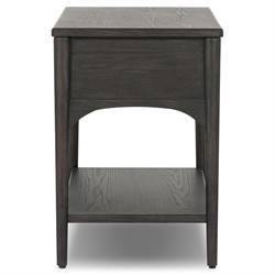 Lizzy Smoked Black Oak Nightstand|
