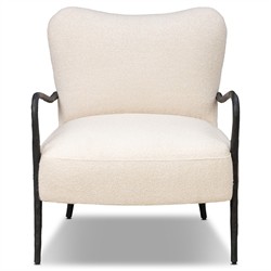 Tarah Crete Sand Arm Chair|