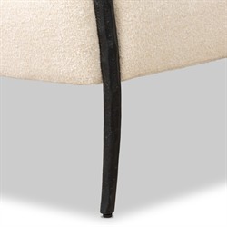 Tarah Crete Sand Arm Chair|