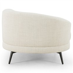 Carmela Modern Classic Cream Performance Chaise Lounge - Left Arm Facing|