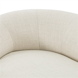 Carmela Modern Classic Cream Performance Chaise Lounge - Left Arm Facing|