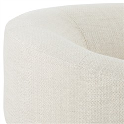 Carmela Modern Classic Cream Performance Chaise Lounge - Left Arm Facing|