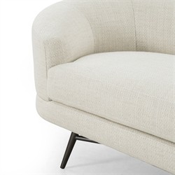 Carmela Modern Classic Cream Performance Chaise Lounge - Left Arm Facing|