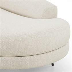 Carmela Modern Classic Cream Performance Chaise Lounge - Left Arm Facing|