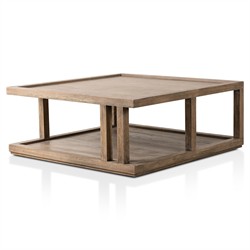 Cally Modern Classic Natural Oak Square Coffee Table|