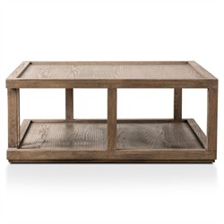Cally Modern Classic Natural Oak Square Coffee Table|