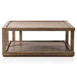 Cally Modern Classic Natural Oak Square Coffee Table|
