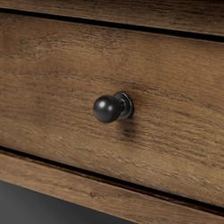 Gavin Rustic Lodge Brown Oak Rectangular Storage Coffee Table|