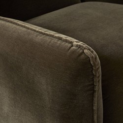 Garland Modern Classic Olive Green Velvet Swivel Wing Chair|