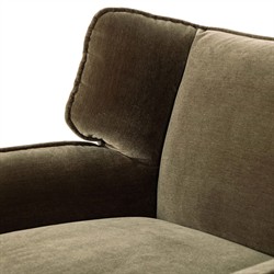 Garland Modern Classic Olive Green Velvet Swivel Wing Chair|