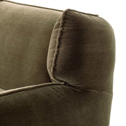 Garland Modern Classic Olive Green Velvet Swivel Wing Chair|