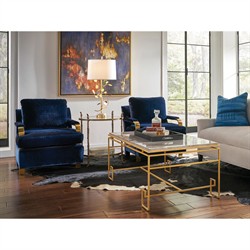 Isabella Updated Traditional Bronze Iron Round Side Table|