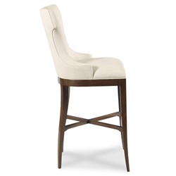 Addison Updated Traditional Vanilla Performance Charcoal Wood Counter Stool|