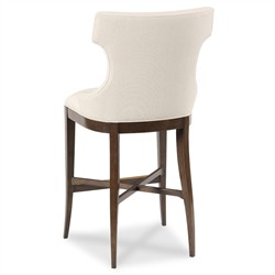 Addison Updated Traditional Vanilla Performance Charcoal Wood Counter Stool|