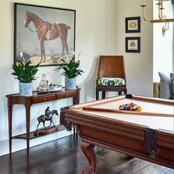 Marseille French Country Bordeaux Brown Acacia Console Table|