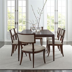 Kam Rustic Lodge Dark Brown Rectangular Extendable Dining Table - 64-104"|