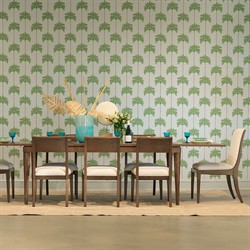 Laramie Modern Classic Brown Wood Extendable Rectangular Dining Table - 78-122"|