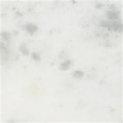 Hervey French Country White Marble Top Dark Grey Iron Pedestal Round Side Table|