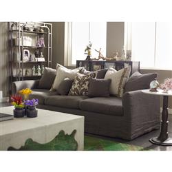 Hervey French Country White Marble Top Dark Grey Iron Pedestal Round Side Table|