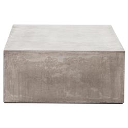 Tricia Industrial Loft Grey Concrete Rectangular Outdoor Coffee Table|