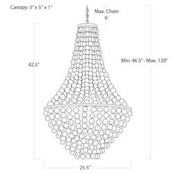 Abalone Coastal Beach Capiz Disc Shell Chandelier|