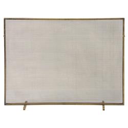 Gita Classic Simple Iron Fireplace Screen - Gold|