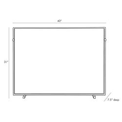 Gita Classic Simple Iron Fireplace Screen - Gold|