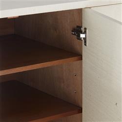 Meredith Regency Natural Grasscloth Chow Cabinet|