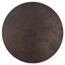 Mona Mid Century Antique Rustic Metal Tulip Dining Table - 42"W|