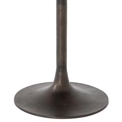 Mona Mid Century Antique Rustic Metal Tulip Dining Table - 42"W|