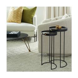 Cross Hatched Regency Etched Brass Coasters - Set of 6|