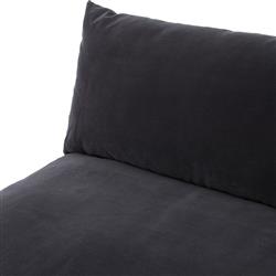 Cee Modern Classic Grey Performance Armless Sofa - Small - 74"W|