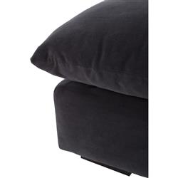 Cee Modern Classic Grey Performance Armless Sofa - Small - 74"W|