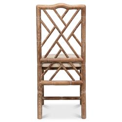 Grace French Country Oak Linen Upholstered Dining Chair|
