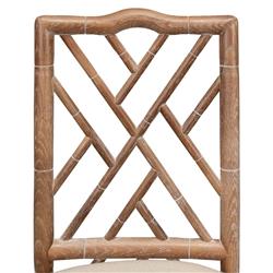 Grace French Country Oak Linen Upholstered Dining Chair|