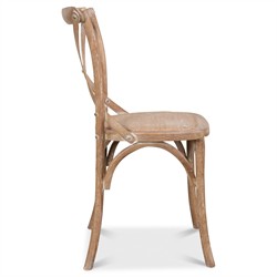 Kate French Country Woven Cane Tan Oak Dining Chair|