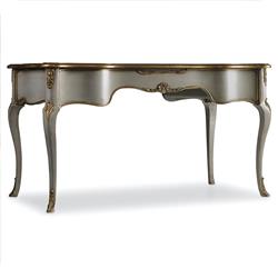 Babel French Country Grey Wood Gold Accent Writing Desk|
