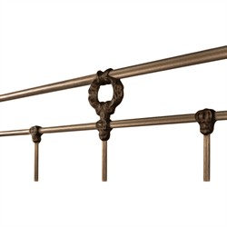 Corse French Country Aged Brass Iron Bed - Full|