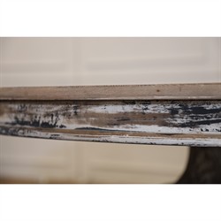 Comte French Country Wood Round Pedestal Dining Table - 51"W|