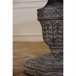 Comte French Country Wood Round Pedestal Dining Table - 51"W|