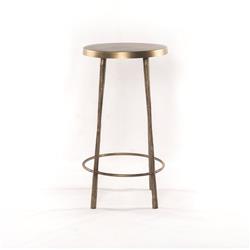 Vito Industrial Loft Hand Wrought Antique Brass Iron Counter Stool|