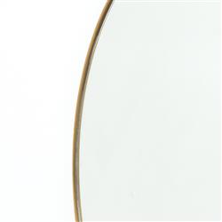 Ian Modern Classic Gold Stainless Steel Round Wall Mirror - Large|